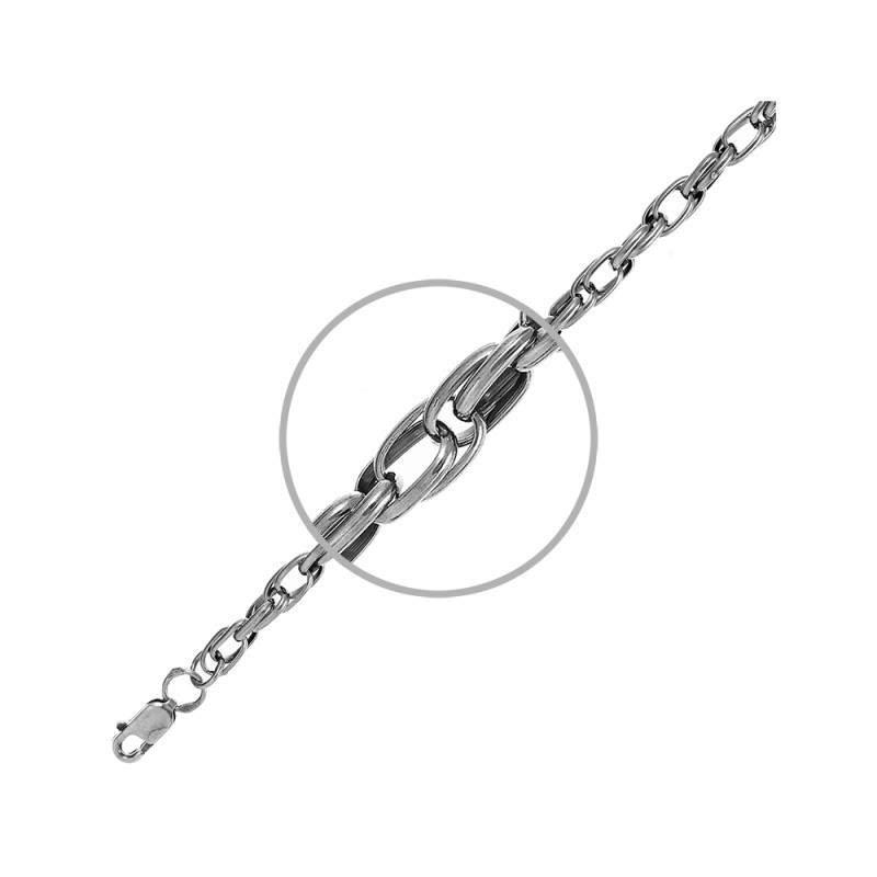 Серебряная цепочка Корда с чернением 4517504