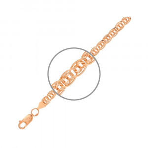Серебряная цепочка Нонна-Бисмарк с позолотой 8352808