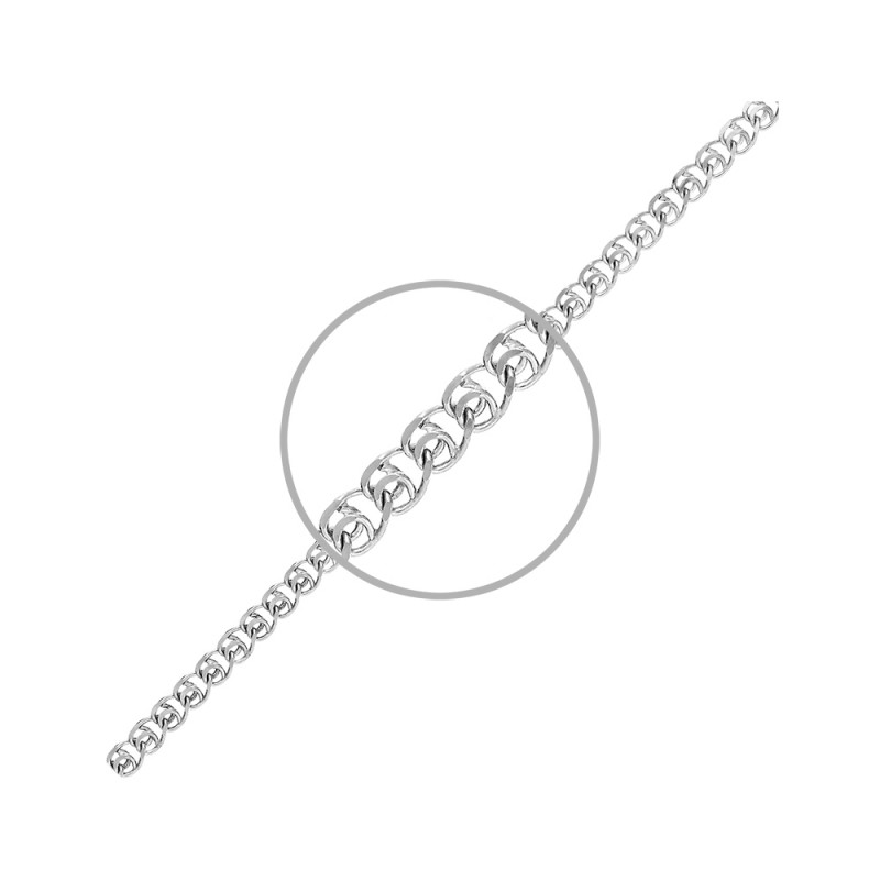 Серебряная цепочка Лав с алмазной гранью 4052392