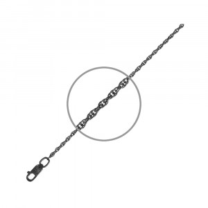 Серебряная цепочка Корда с чернением 8009898