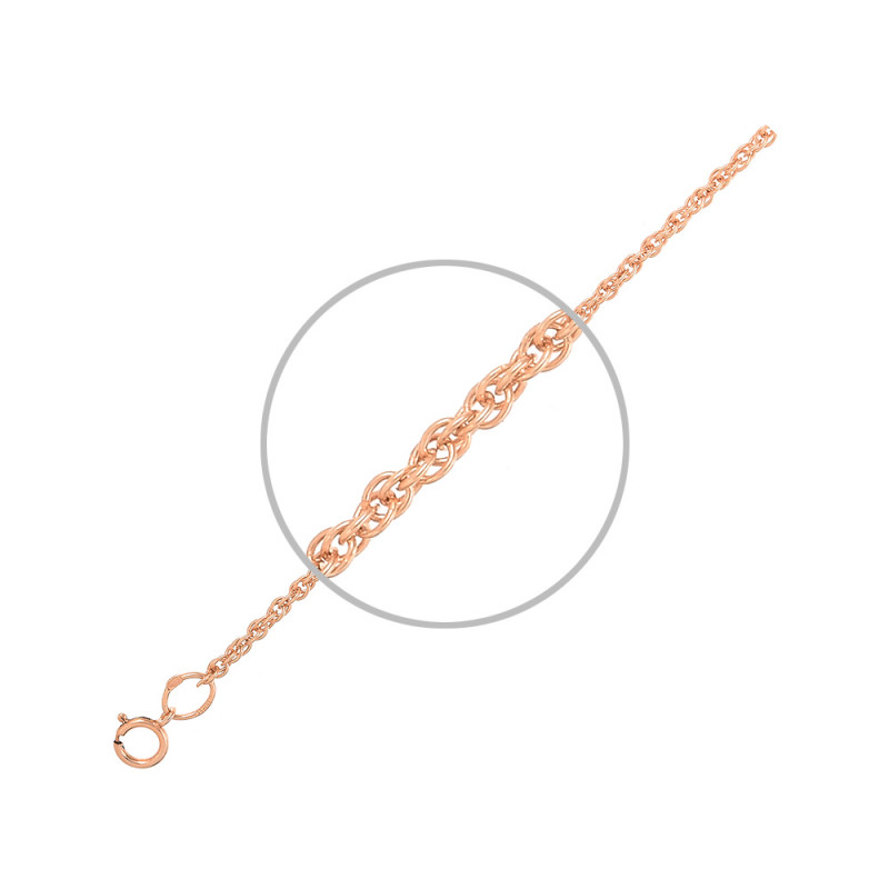 Серебряная цепочка Корда с позолотой 4096510