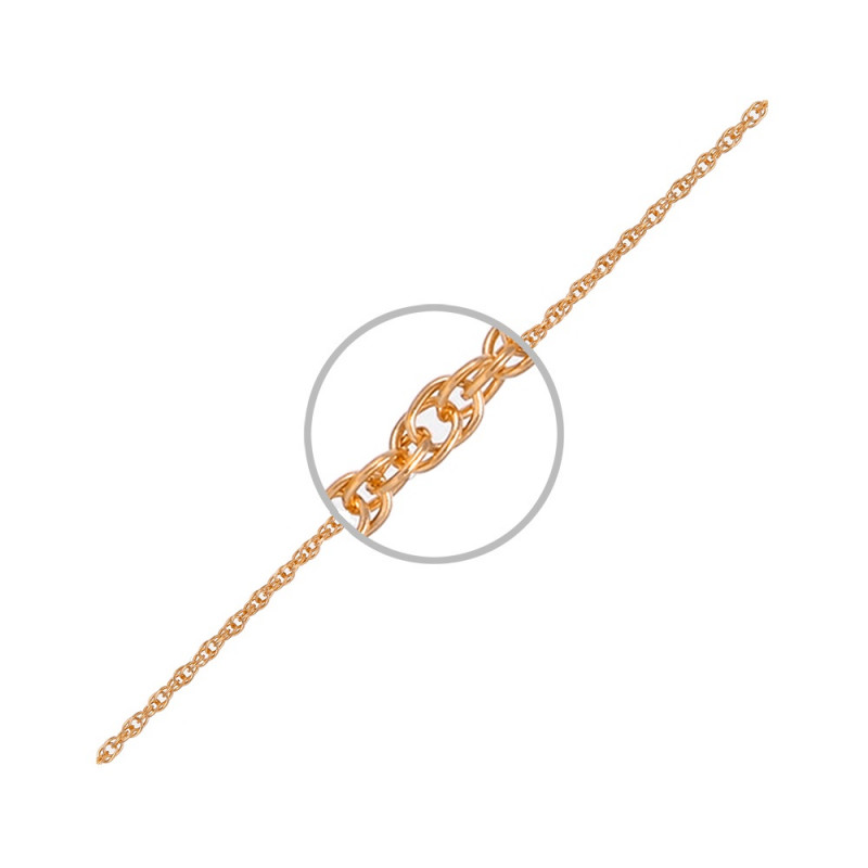 Серебряная цепочка Корда с позолотой 4091264