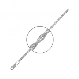 Серебряная цепочка Тройная корда 4079442